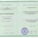 Удостоверение - Чечель Кристина Васильевна