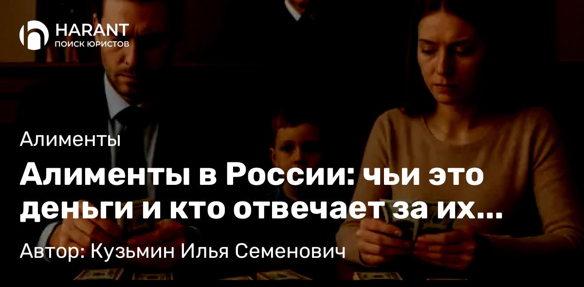 Юрист Кузьмин Илья Семенович объясняет: Алименты в России: чьи это деньги и кто отвечает за их расход