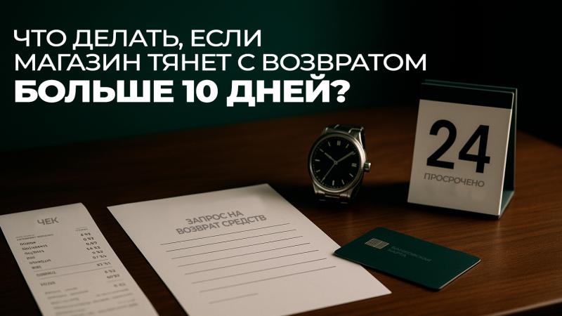 Юрист Воропаев Дмитрий Александрович объясняет: Что делать, если магазин тянет с возвратом больше 10 дней