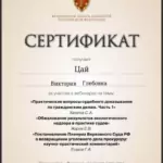 Сертификат 3 - Цай Виктория Глебовна