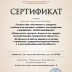 Сертификат 2 - Фоминых Светлана Михайловна
