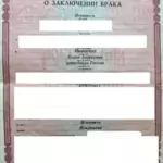 Свидетельство о браке - Игнатьева Елена Андреевна