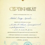 Сертифкат - Шабаев Тимур Сергеевич
