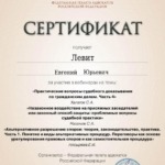 Сертификат ФПА 2025 – альтернативное разрешение споров - Левит Евгений Юрьевич