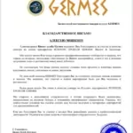 Благодарность 2 - Мошкин Алексей Александрович