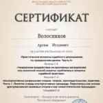Сертификат 4 - Волосников Артём Игоревич