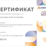 Сертификат 2 - Гибадуллина Алия Аслямовна