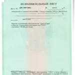 Исполнительный лист - Шатунов Артем Алексеевич