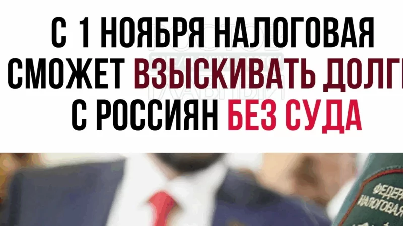 Юрист Хаулин Андрей Анатольевич объясняет: С 1 ноября налоговая сможет списывать долги без суда