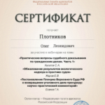 Сертификат от 10.09.2025 - Плотников Олег Леонидович