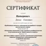Сертификат 7 - Натаревич Денис Олегович