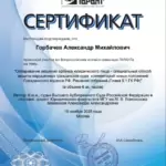 Сертификат 6 - Горбачев Александр Михайлович