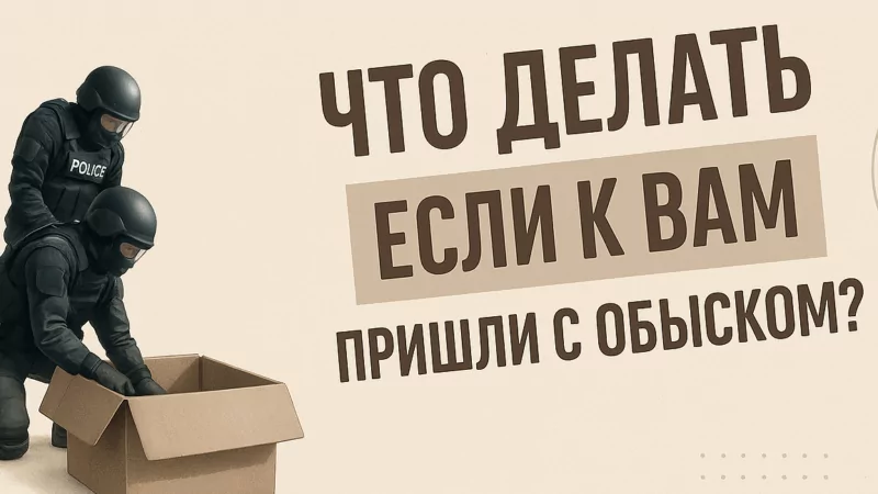 Адвокат Байков Руслан Петрович объясняет: Обыск: что делать, какие у вас права и как вести себя