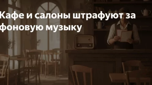 Владельцев кафе и салонов начали штрафовать за музыку