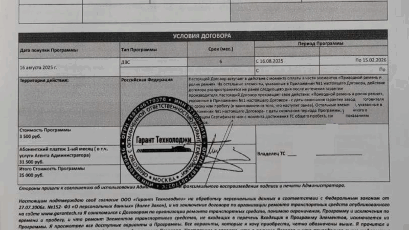 Юрист Петров Дмитрий Игоревич объясняет: Возврат договора абонентского обслуживания от ООО “Гарант Технолоджи”