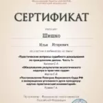 Сертификат 5 - Шишко Илья Игоревич