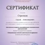 Сертификат 4 - Стрелков Сергей Александрович