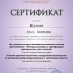 Сертификат 2 - Шумова Ольга Васильевна