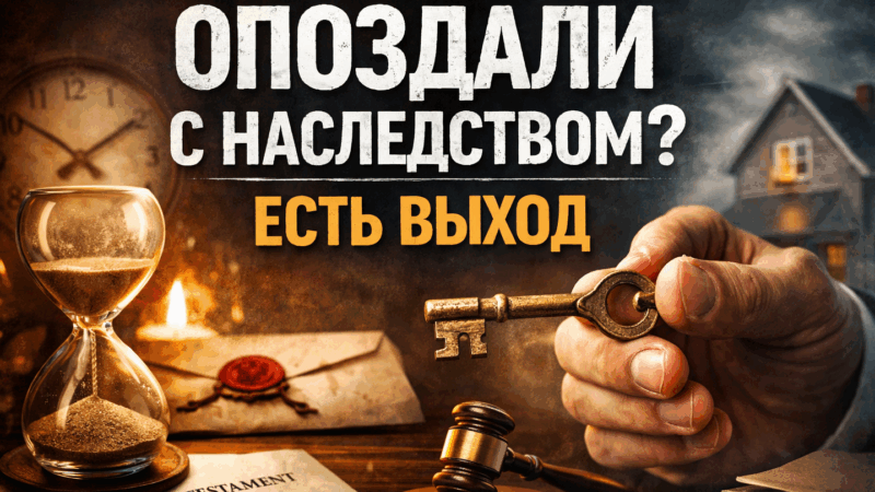 Адвокат Андреещев Денис Валерьевич объясняет: Опоздали с наследством? Есть выход