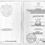 Диплом - Фахириди Савва Тариелович