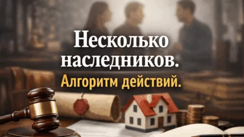 Несколько наследников. Алгоритм действий