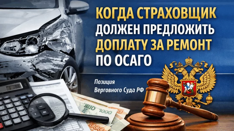 Юрист Саакян Эдгар Мисакович объясняет: Когда страховщик должен предложить страхователю доплатить за ремонт по ОСАГО