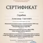 Сертификат 7 - Скрябин Александр Сергеевич