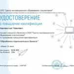 Сертификат - Хакимов Азат Равилевич