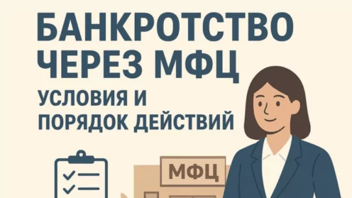 Как подать на банкротство через МФЦ