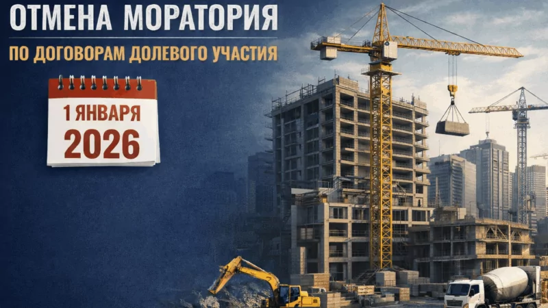 Адвокат Рябинин Кирилл Александрович объясняет: Отмена моратория по договорам участия в долевом строительстве с 1 января 2026 года