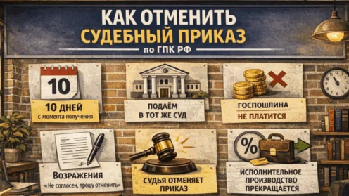 Краткий гайд по отмене судебного приказа