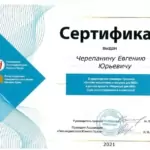 Сертификат - Черепанин Евгений Юрьевич