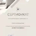 Сертификат - Шамарданова Елена Сергеевна