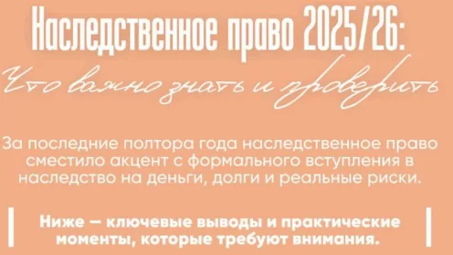 Полное руководство по наследству 2026