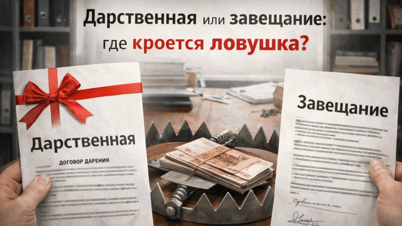 Адвокат Богославцева Ольга Игоревна объясняет: Дарственная или завещание: где кроется ловушка