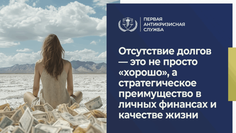 Юрист Попова Марина Александровна объясняет: Отсутствие долгов — это не просто «хорошо», а стратегическое преимущество в личных финансах и качест