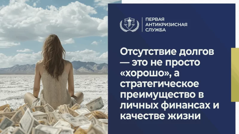 Юрист Попова Марина Александровна объясняет: Отсутствие долгов — это не просто «хорошо», а стратегическое преимущество в личных финансах и качест