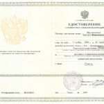 Удостоверение 2008 - Барышникова Виктория Владимировна