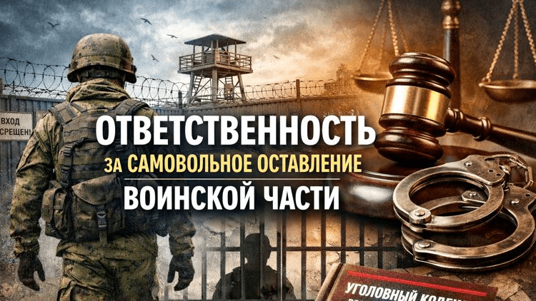 Адвокат Голубицкая Елена Владимировна объясняет: Ответственность за самовольное оставление воинской части