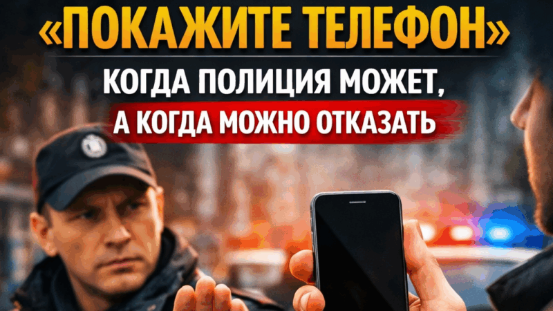Юрист Зайцев Михаил Андреевич объясняет: Осмотр смартфона полицией: когда можно отказать