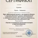 Сертификат - Курмаев Равиль Зуфярович