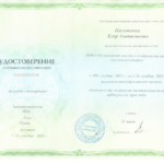 Повышение квалификации Пильтенко Е.А. - Пильтенко Егор Анатольевич