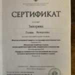 Сертификат 4 - Запорина Галина Валерьевна