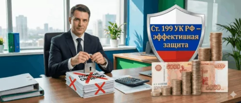 Защита по статье 199 УК РФ “Уклонение от уплаты налогов, сборов, подлежащих уплате организацией