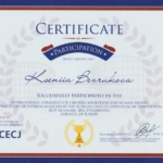 Сертификат - Безрукова Ксения Евгеньевна