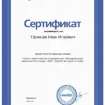 Сертификат АКТИОН - Уфимцев Иван Игоревич