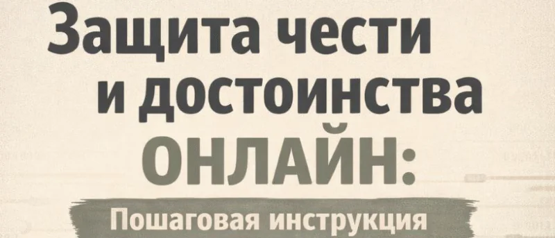 Юрист Степанова Марина Александровна объясняет: Защита чести и достоинства онлайн: пошаговая инструкция