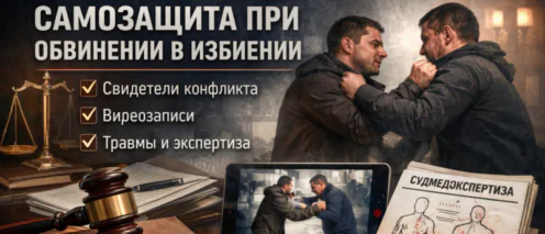 Как доказать самооборону при обвинении в избиении