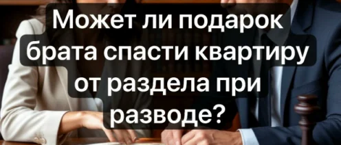Может ли подарок брата спасти квартиру от раздела