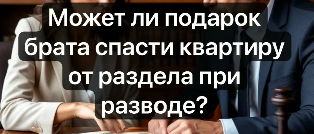 Адвокат Чекстер Артем Викторович объясняет: Может ли подарок брата спасти квартиру от раздела
